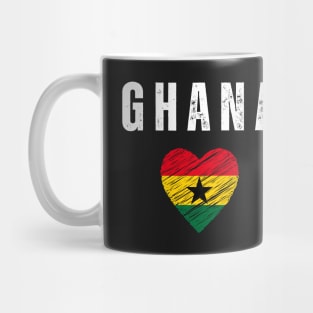 Ghana flag, ghana heart Mug